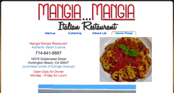 Desktop Screenshot of mangiamangiarestaurant.com